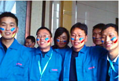 超前涂料90同學(xué)會(huì)現(xiàn)場(chǎng)！河南真石漆知名品牌